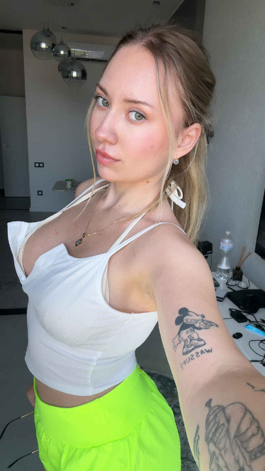 KateV in her underwear in Castries