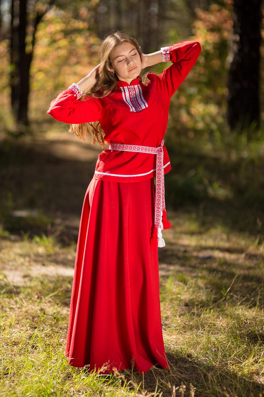 Underwear Women in Slavic costumes