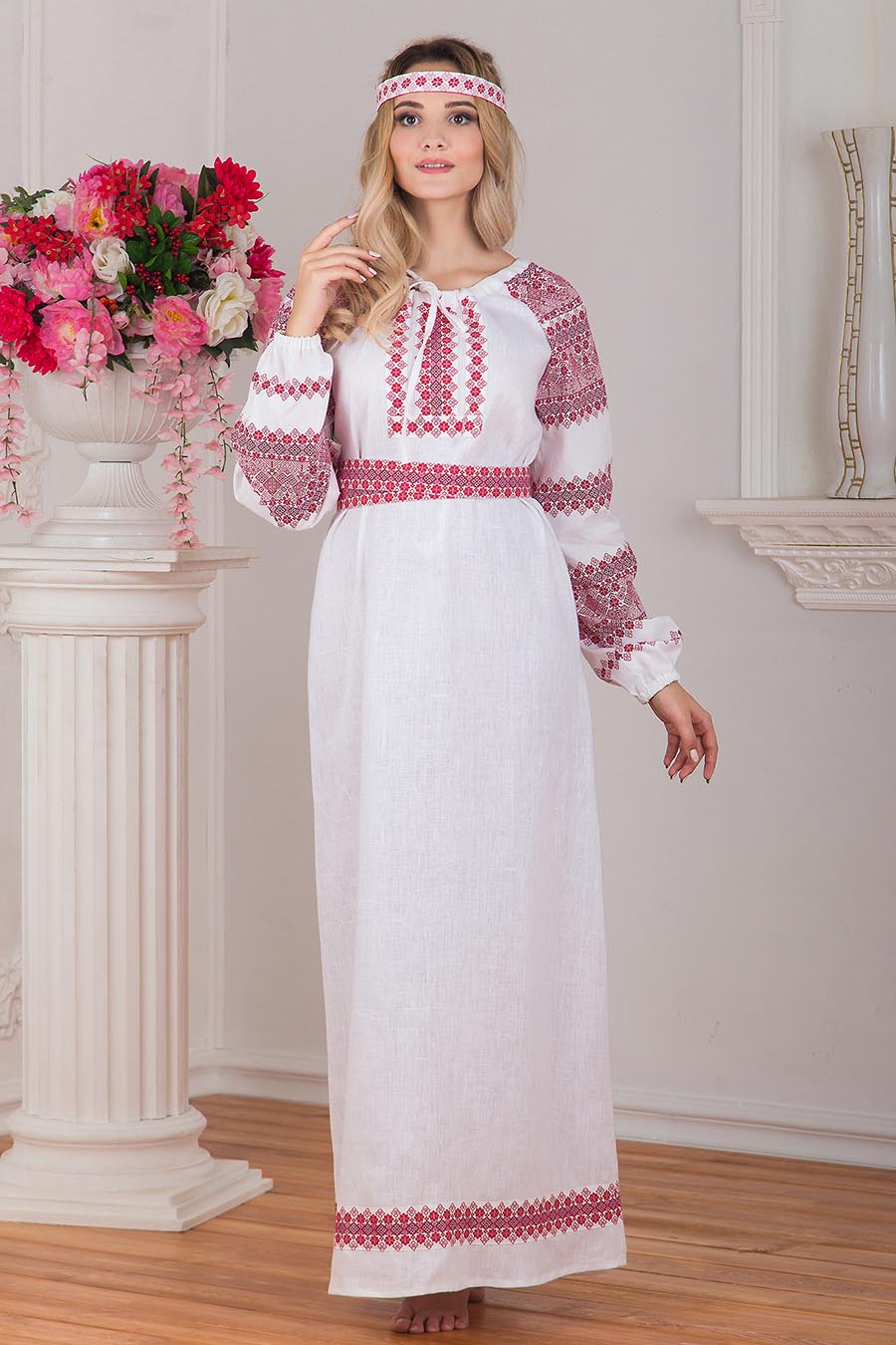 A playful frame from Women in Slavic costumes — online in Castries